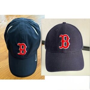 Redsox Baseball Caps .  One wool, one poly.  Summer Winter combo!